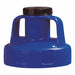 G3512 Utility Lid w/2 In Outlet HDPE Blue