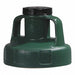 G3512 Utility Lid w/2 In Outlet HDPE Dk Green