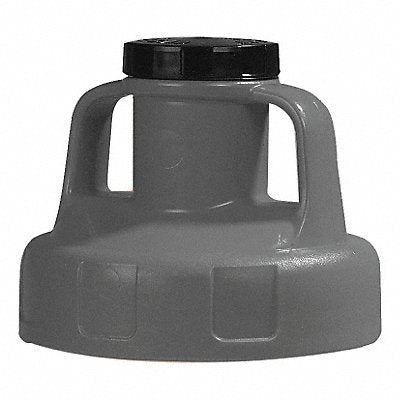 G3512 Utility Lid w/2 In Outlet HDPE Gray