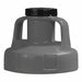G3512 Utility Lid w/2 In Outlet HDPE Gray