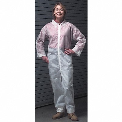 Collared Coveralls White XL Straight