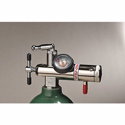 Oxygen Regulator 6 1/2 In L Right Handed