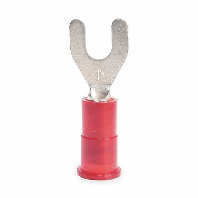 Fork Terminal Tin Copper Red PK100
