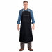 Bib Apron Blue 36 in L 28 in W Denim