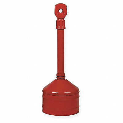 Cigarette Receptacle 2-1/2 gal Red