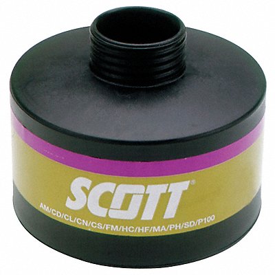 Gas Mask Canister Magenta/Olive Threaded