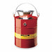 Drain Can 5 gal Red Galvanized Steel