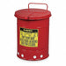 Oily Waste Can 14 gal Steel Red