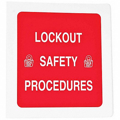 Lockout Procedure Binder Red