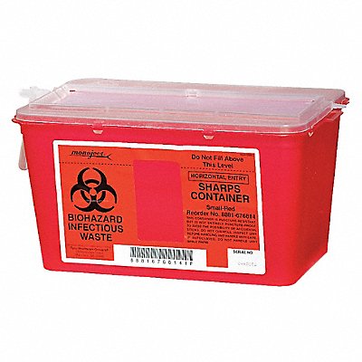 Sharps Container 1 gal Chimney Top PK5