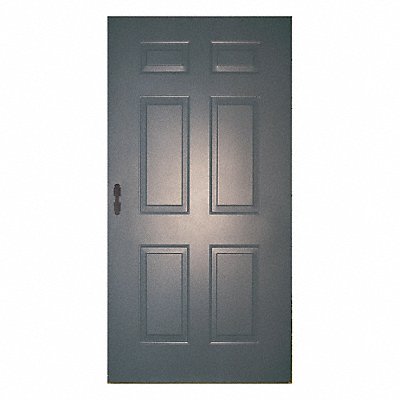 Six Panel Steel Door 80x36 Mortise