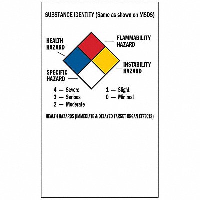 NFPA Label 5x3 Self-Adhes. Paper PK500