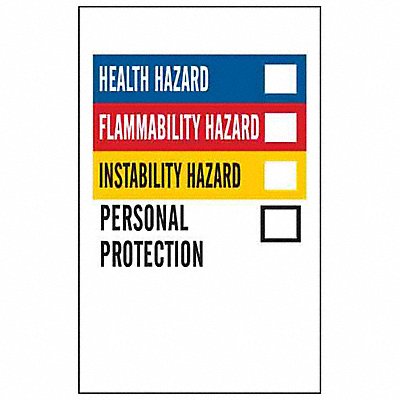 NFPA Label 2 In.H 1-1/4 In.W Paper PK500