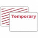 D0065 Temporary Badge 1 Week Red/White PK500