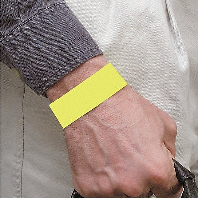 D0077 Wristband Yellow Numbered PK500