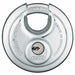 Keyed Padlock 3/4 in Round Silver