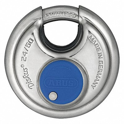 Keyed Padlock 21/32 in Round Silver