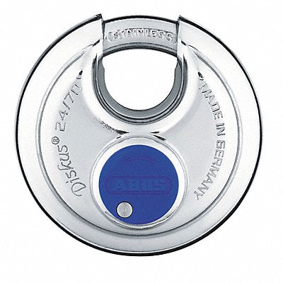 Keyed Padlock 21/32 in Round Silver