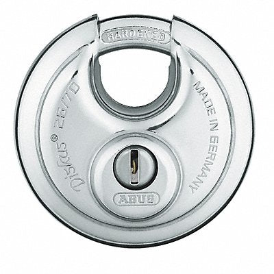 Keyed Padlock 25/32 in Round Silver