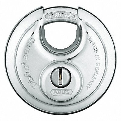 Keyed Padlock 63/64 in Round Silver