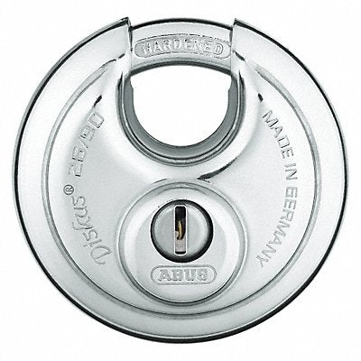 Keyed Padlock 63/64 in Round Silver