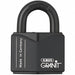 Keyed Padlock 1 5/64 in Square Black