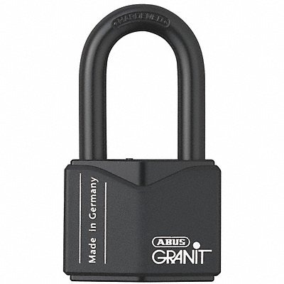 Keyed Padlock 1 1/8 in Square Black