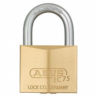 Keyed Padlock 55/64 in Square Gold