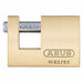 Keyed Padlock 3/4 in Rectangle Gold