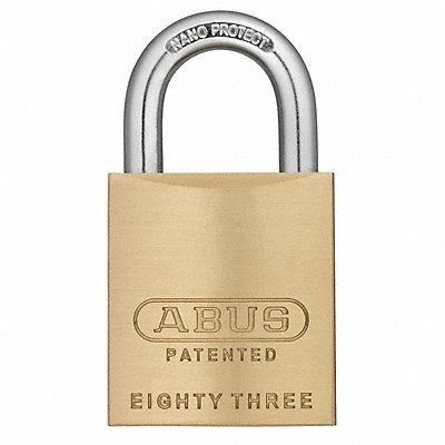 Keyed Padlock 59/64 in Rectangle Gold