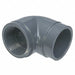 90 Elbow 1/2 in Schedule 80 Gray