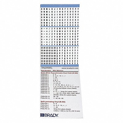 Wire Marker Book Preprintd Self-Adhesiv