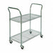 Wire Cart 2 Shelf 41x18x39 zinc In.