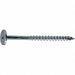 FlatHd WoodScrw Zinc #10 1 3/16 L PK2000