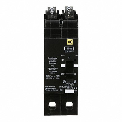 Circuit Breaker 15A Bolt On 277/480V 2P