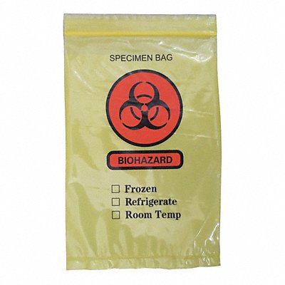 Transfer Bag 9 in L 6 in W YEL PK1000