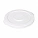 D1937 Trash Can Top Flat Snap-On Closure White