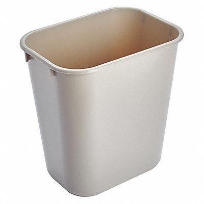 F9114 Wastebasket Rectangular 3-1/4 gal Beige