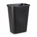 F9112 Trash Can Rectangle 10-21/64 gal Black