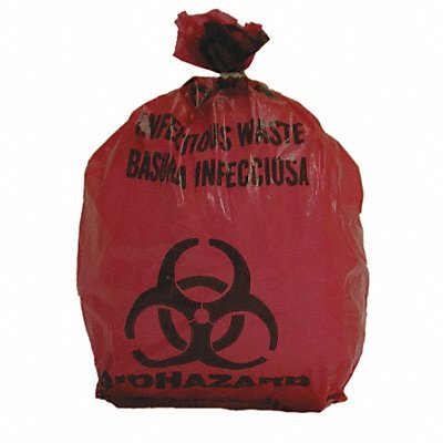 Biohazard Bags 1 gal Red PK200