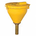 SelfClosingFunnel Yellow GalvStl NPS/NPT