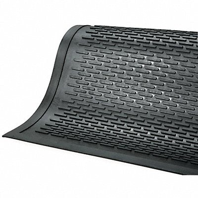 Rubber Entrance Mat Black 3ft. x 5ft.