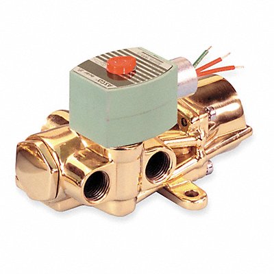 Solenoid Valve with ManualOperator Brass