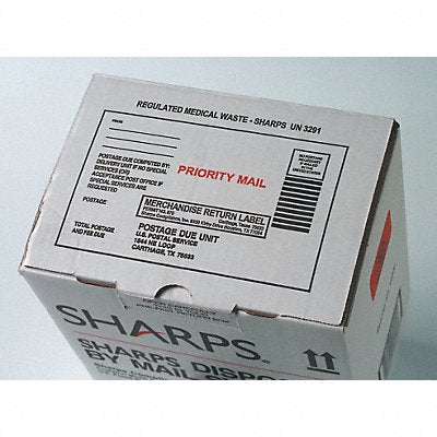 Sharps Disposal By Mail 1/4 gal Hinged