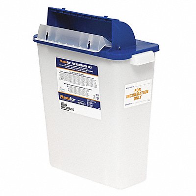 Sharps Container 2 gal Hinged Lid PK5