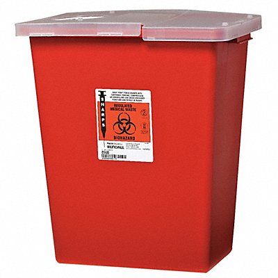 Sharps Container 8 gal Hinged Lid PK2