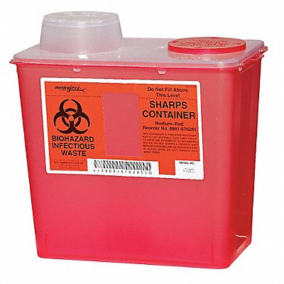 Sharps Container 2 gal Chimney Top PK5