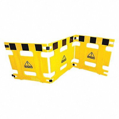 Barricade 3 Panel 108 In Length Yellow