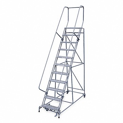 Rolling Ladder Hndrl Pltfm 100 In H