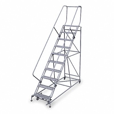 Rolling Ladder Hndrl Pltfm 100 In H